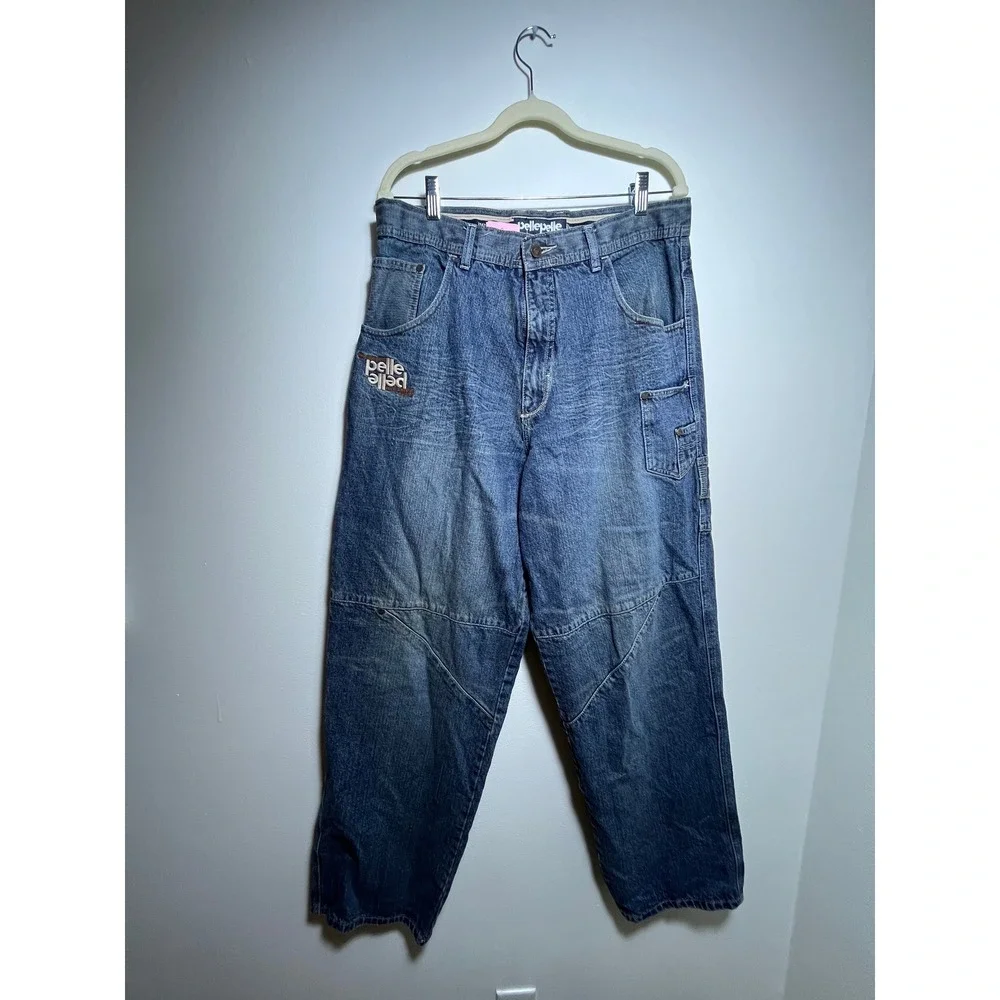 Vintage Pelle Pelle Marc Buchanan Baggy Carpenter Jeans Blue Denim